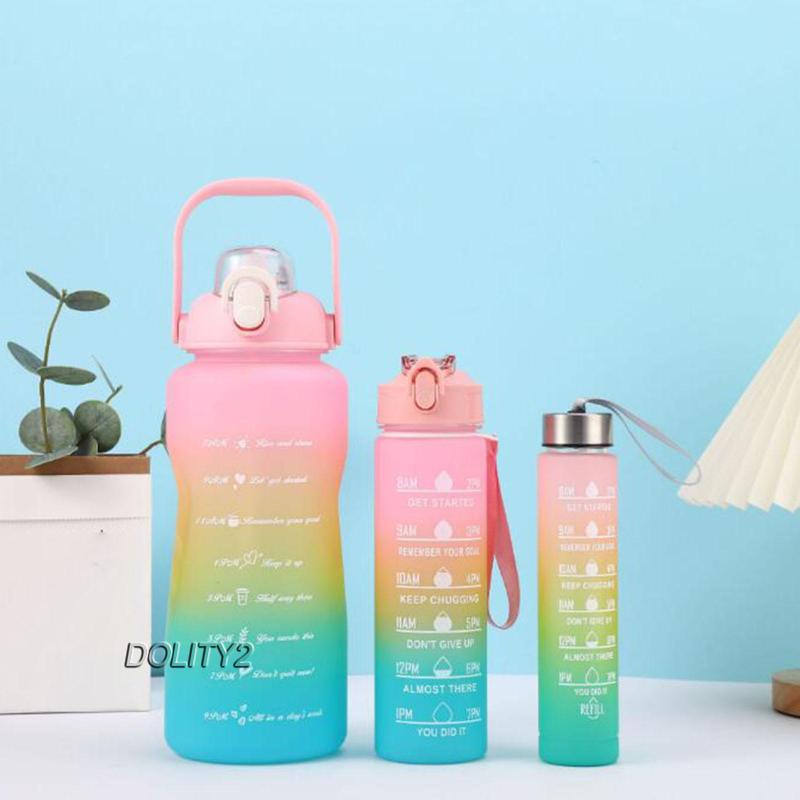 Set 2 Bình Nước 3 Ngăn Di Động Có Thể Tái Sử Dụng Cho Hoạt Động Thể Thao