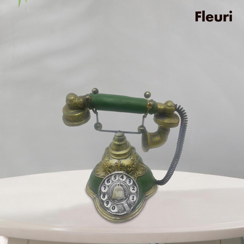 [Fleurir] Mô Hình Điện Thoại Xoay Thời Trang Châu Âu Trưng Bày Cửa Sổ Nhà Ở