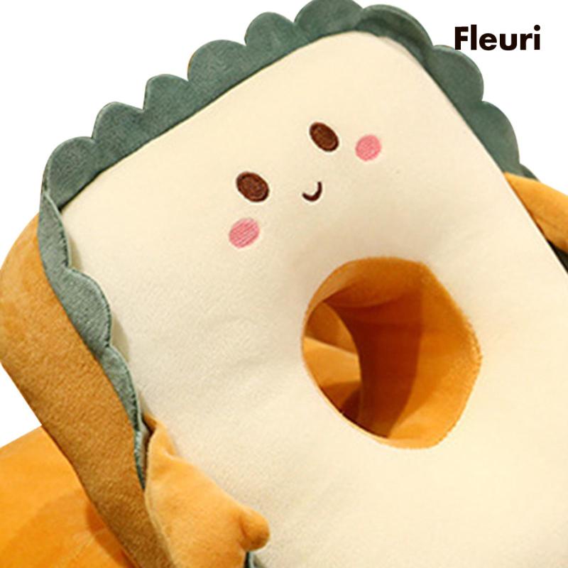 Gối Đệm Lót Ghế Ngồi Hình Bánh Mì Nướng Dễ Thương Kích Thước 25x30cm