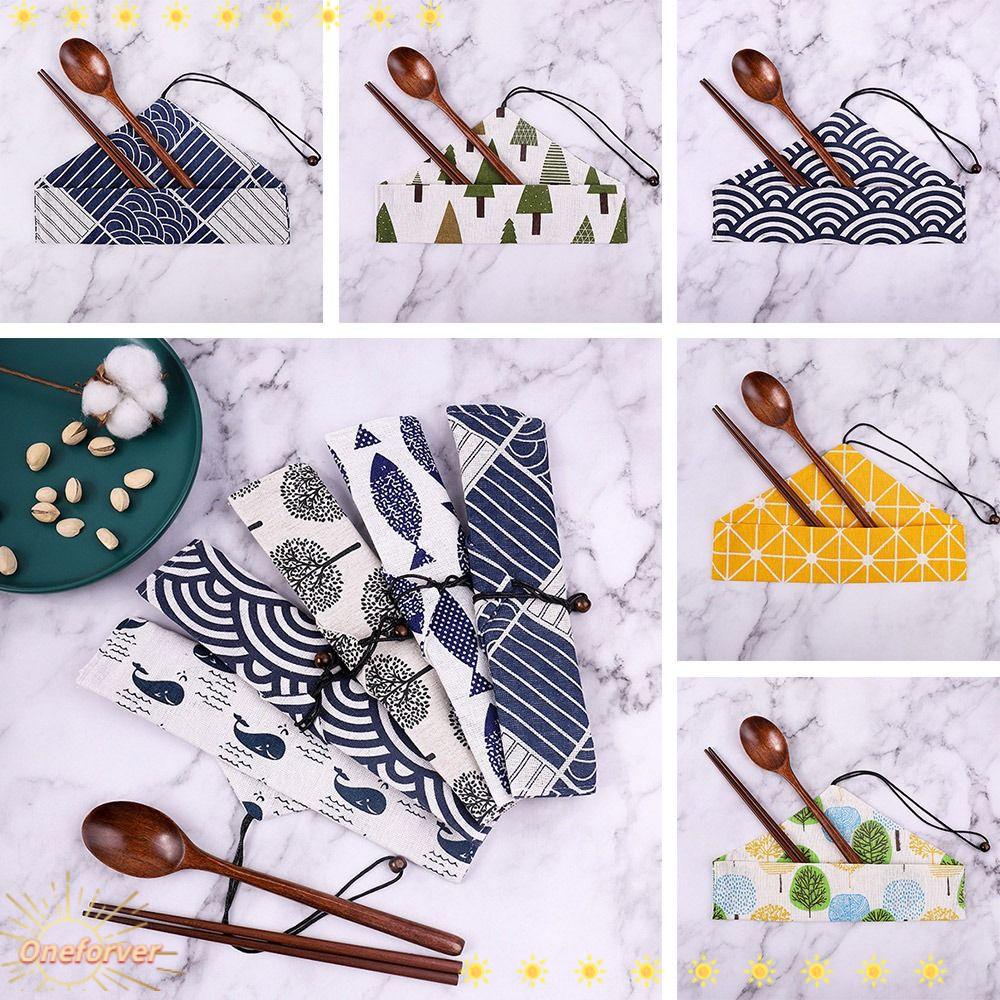 Bộ Muỗng Nĩa Di Động Bằng Gỗ Tái Sử Dụng Được