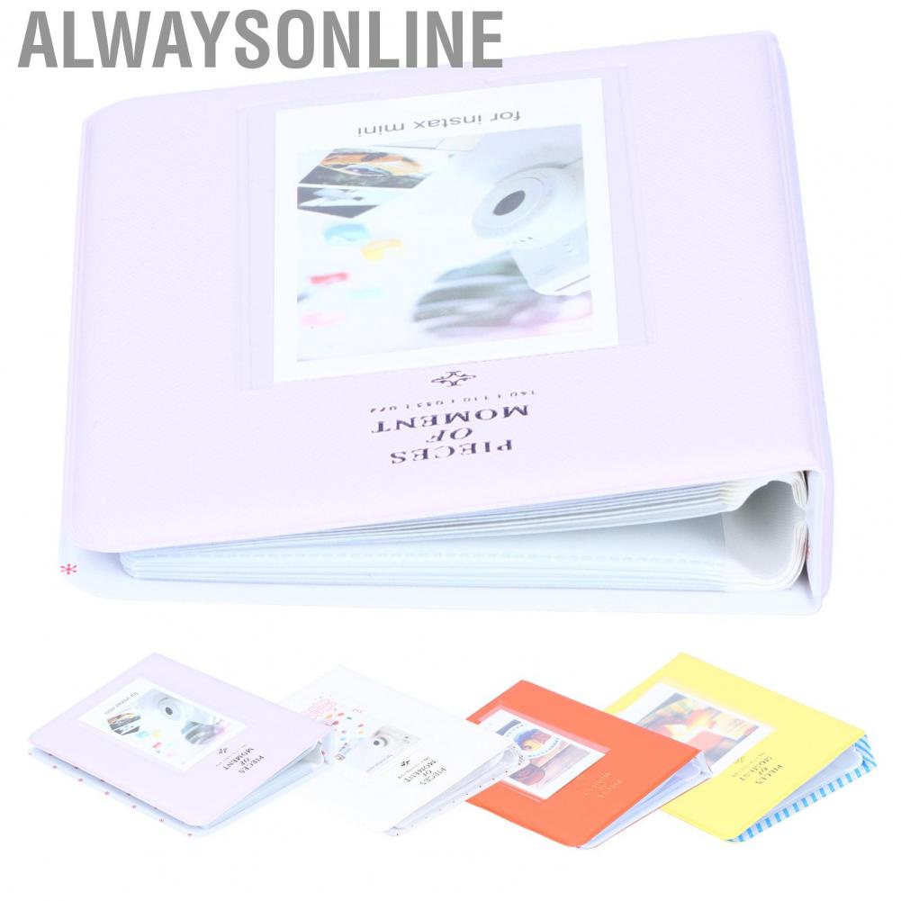Alwaysonline 64 Pockets Photo Case  Delicate Buckle Book Simple Operation Compact Tight Inner Line for Fujifilm Instax Mini 9 3in Photos