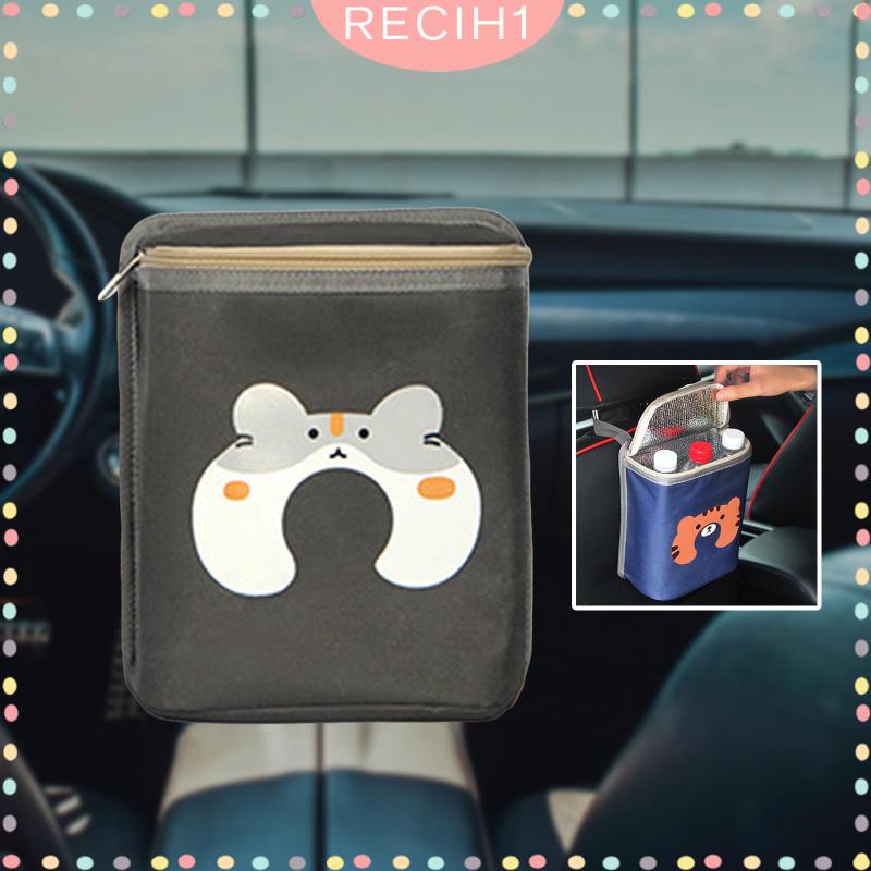 [Recih] Túi Đựng Đồ Ăn Vặt / Đồ Ăn Vặt / Điện Thoại Để Lưng Ghế Ngồi Xe Hơi Cách Nhiệt Thông Dụng