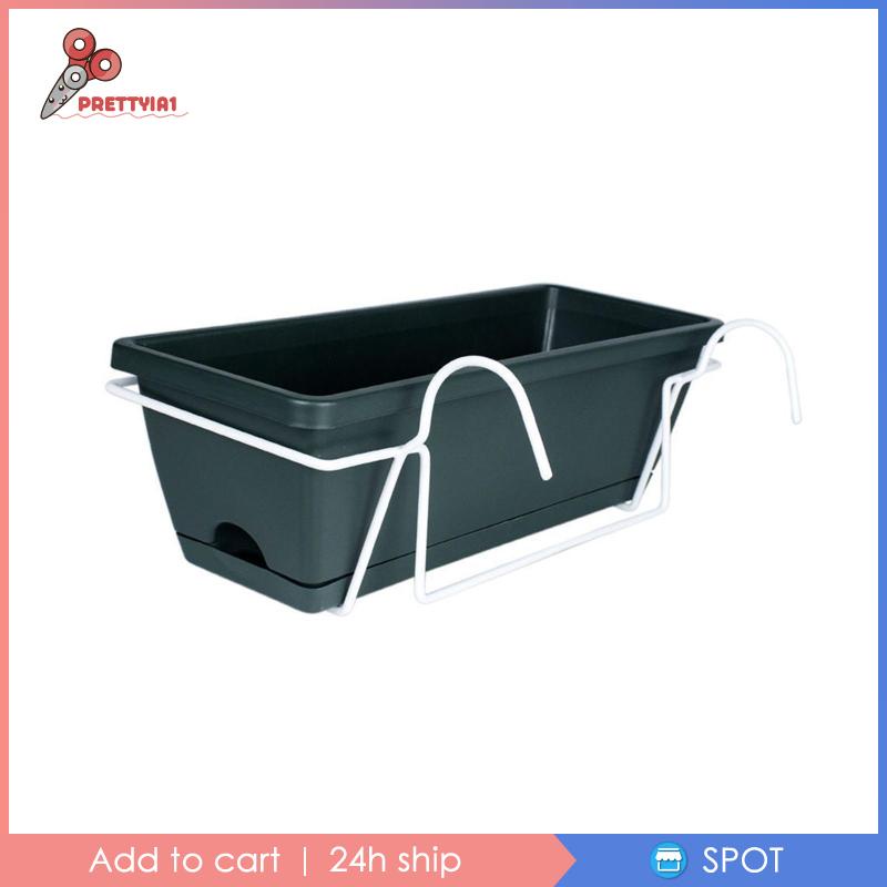 Hộp Trồng Cây Rau Củ Quả Kèm Kệ Để Cửa Sổ Ban Công Prettyia1