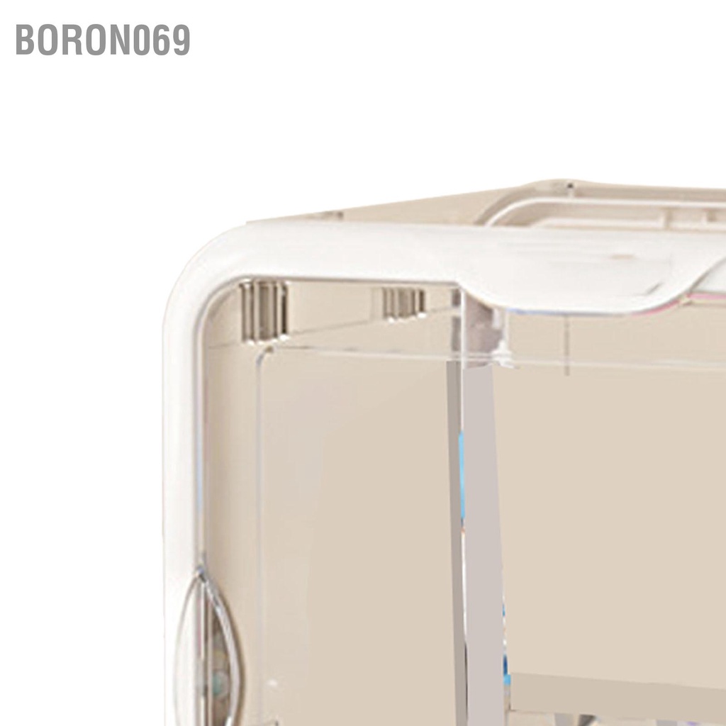 Boron069 Hộp trưng bày hình tượng trong suốt đựng acrylic chống bụi có thể xếp chồng lên nhau cho gia đình