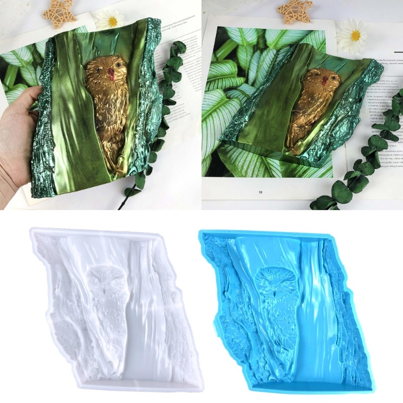 Khuôn Silicone Tạo Hình Cây Hình Đầu Mèo 3D Dùng Trang Trí Diy