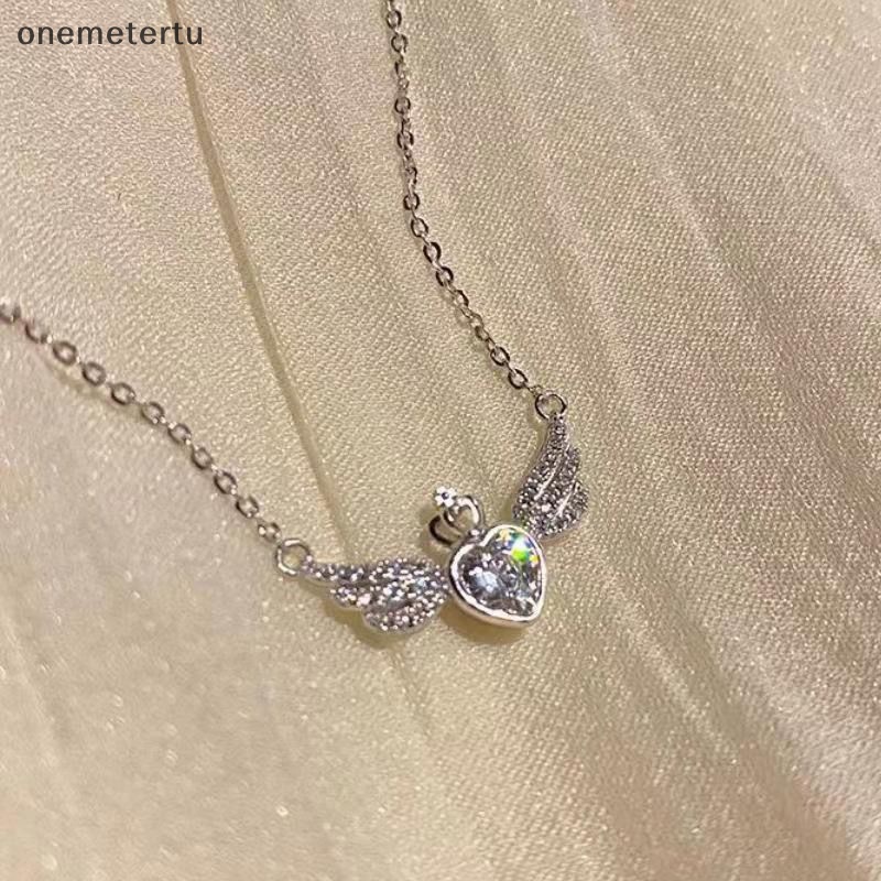 Vòng cổ Bạc Mặt Vương Miện / Trái Tim Đính Đá Pha Lê Thời Trang Hàn Quốc Cho Nữ