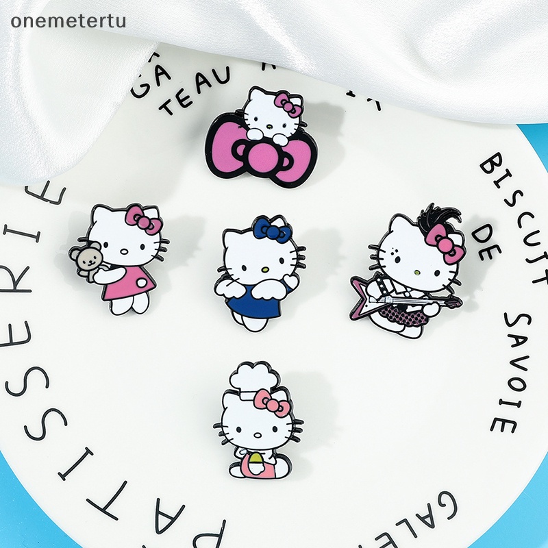 SANRIO Ghim Cài Áo Hình Mèo Hello Kitty Đáng Yêu Dành Cho Nữ