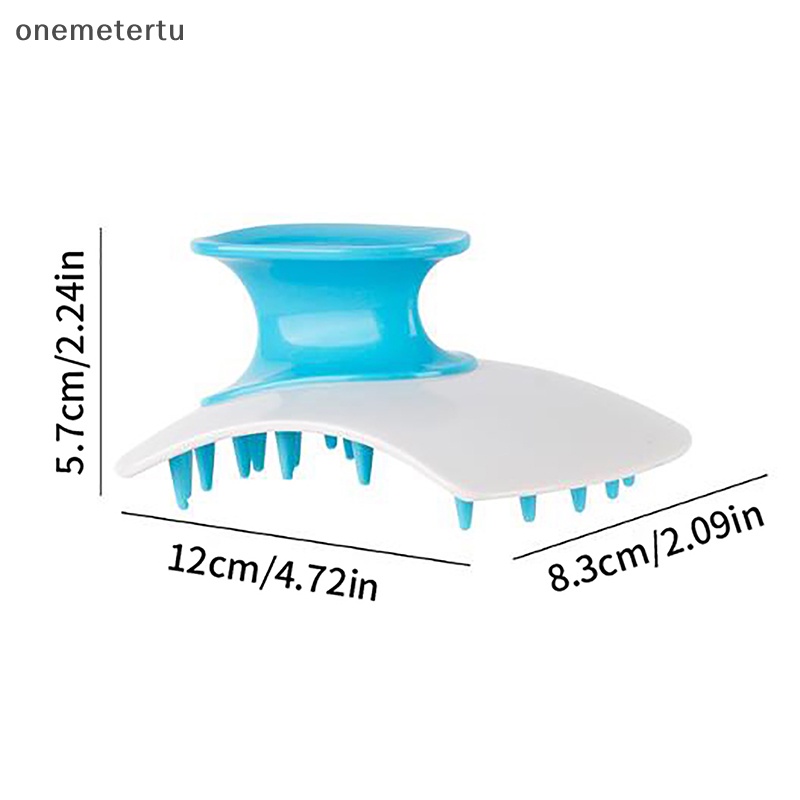 Onemetertu Lược Silicone Dùng Gội Đầu Mát Xa Da Đầu Tiện Dụng