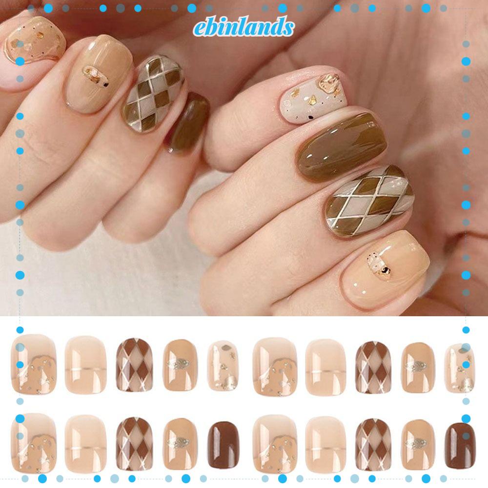 Set 24 Móng Tay Giả Có Thể Tháo Rời