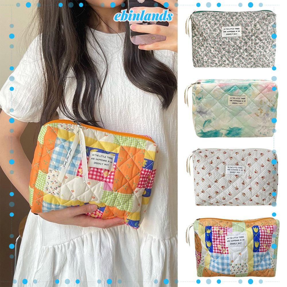 Túi Đựng Đồ Trang Điểm Chất Liệu Cotton Tiện Dụng Dành Cho Nữ