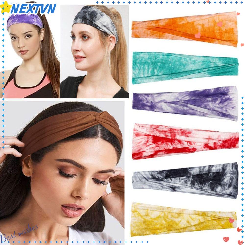 NEXTVN Băng Đô Thể Thao Thấm Hút Mồ Hôi In Họa Tiết Thời Trang Cho Nữ