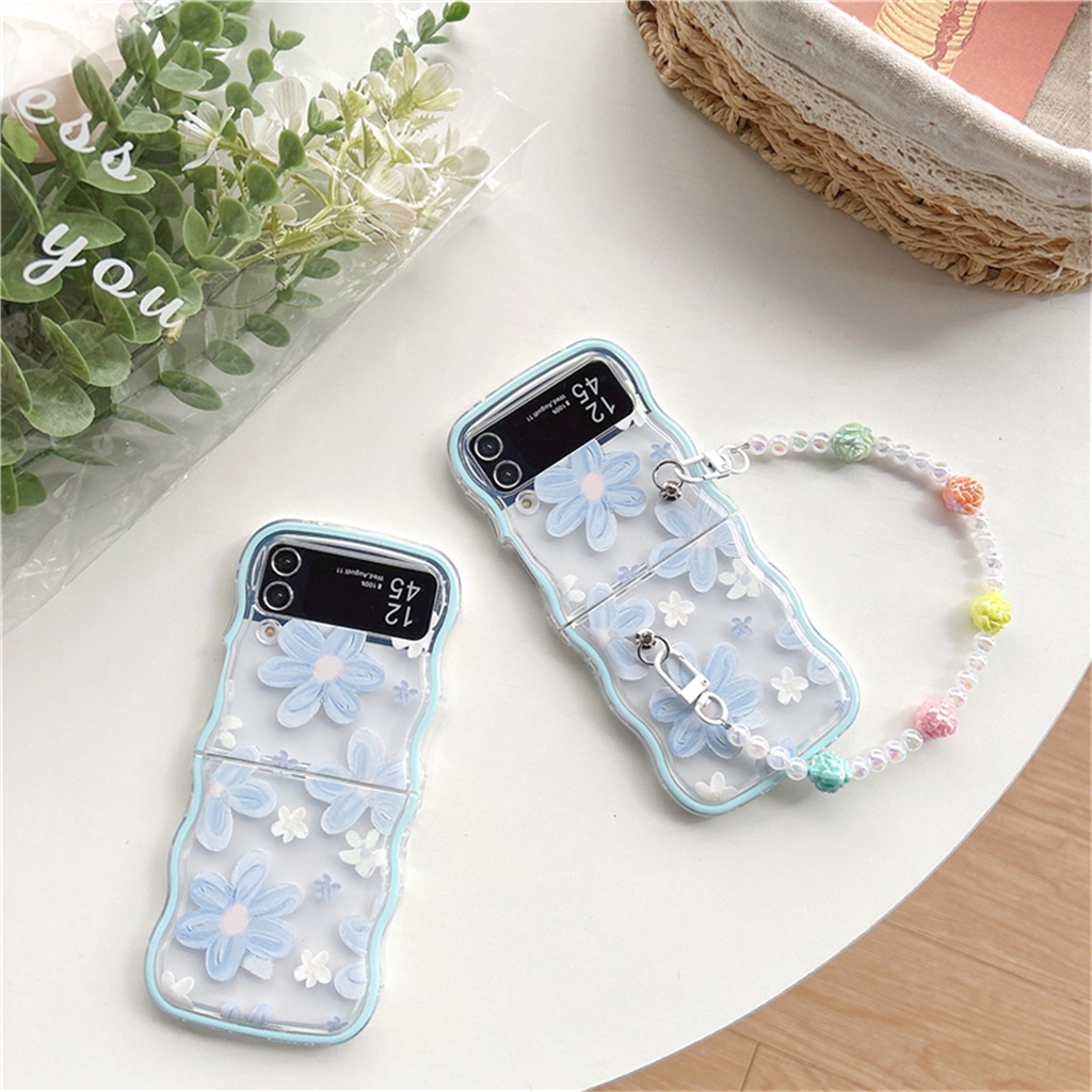 Ốp điện thoại Hình Hoa Hồng Cho Samsung Galaxy ZFlip 3 4 5G Z Flip3 Flip4 Zflip3 Zflip4
