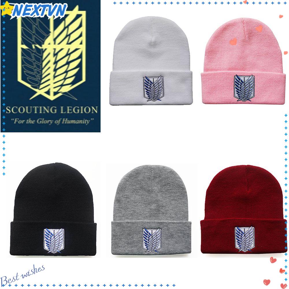 Mũ beanie Họa Tiết Anime Thời Trang Thu Đông Ấm Áp