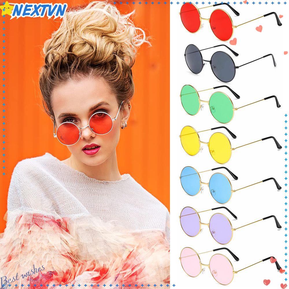 Kính Mát Gọng Tròn Phong Cách Retro Thời Trang Cho Nữ