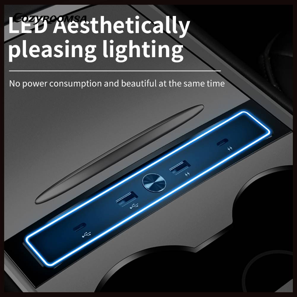 Bộ Chuyển Đổi Cảm Biến Thông Minh 27W Nhiều Cổng 4 Trong 1 Cho Tesla Model 3