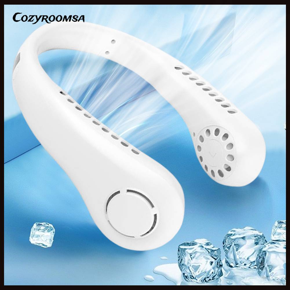 Quạt Đeo Cổ Không Cánh Thoải Mái Tiện Dụng Cho Gia Đình / Ngoài Trời