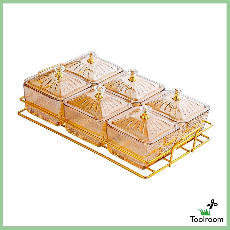 Đĩa Đựng Trái Cây Khô / Thức Ăn Bằng Kính Phong Cách Bắc Âu Sang Trọng Tiện Dụng Cho Tiệc Cưới / Tiệc Tùng