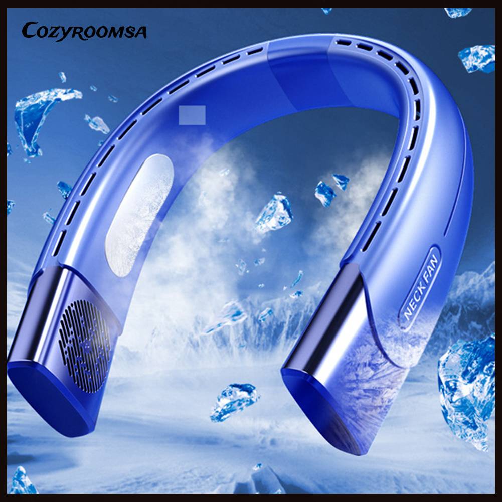 Quạt Đeo Cổ 3000mAh Rảnh Tay Dùng Trong Nhà Và Ngoài Trời