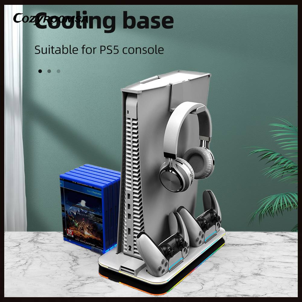 Giá Đỡ + Chuôi SạC + ĐèN RGB Cho Tay CầM Chơi Game PS VR2 PS5
