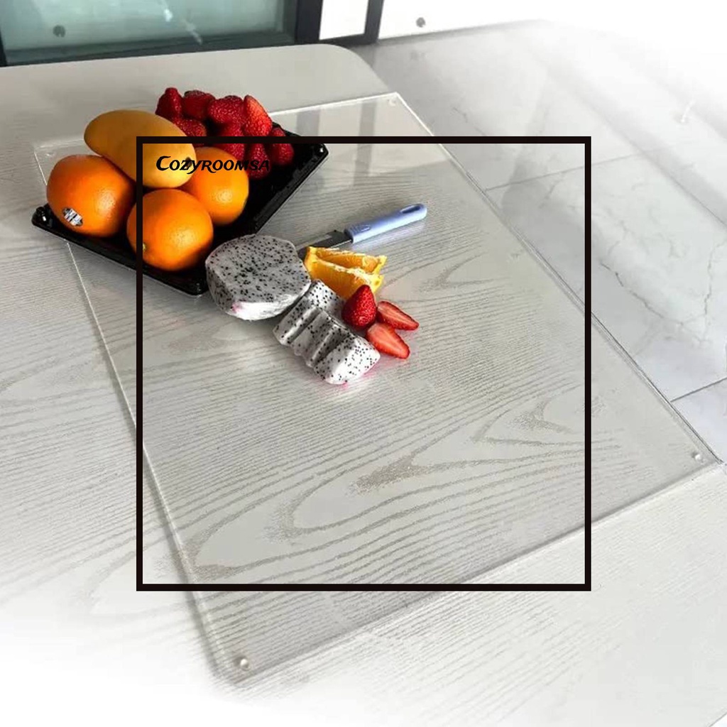 Thớt Nhựa Acrylic Trong Suốt Hình Chữ Nhật Chống Trượt Tiện Dụng Cho Nhà Bếp