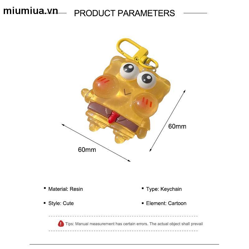 Miumiua🔮Móc Khóa Hình Búp Bê Hoạt Hình Spongebob Đáng Yêu