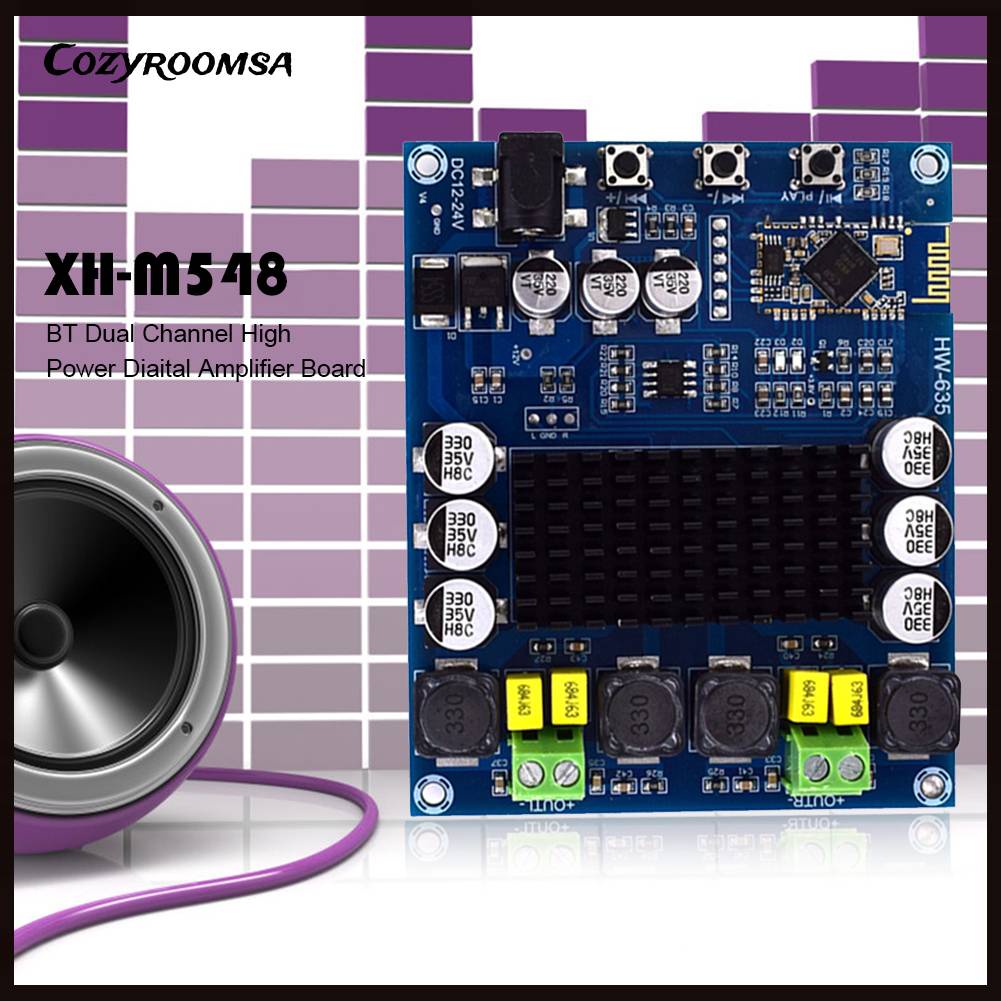 Bảng Mạch Khuếch Đại Công Suất Kỹ Thuật Số Bluetooth XH-M548 120W