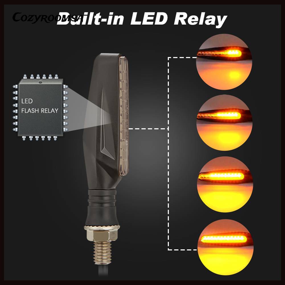 Bộ 2 Đèn Nhấp Nháy 335SMD 12V 12LEDS Chống Nước Cho Xe Máy