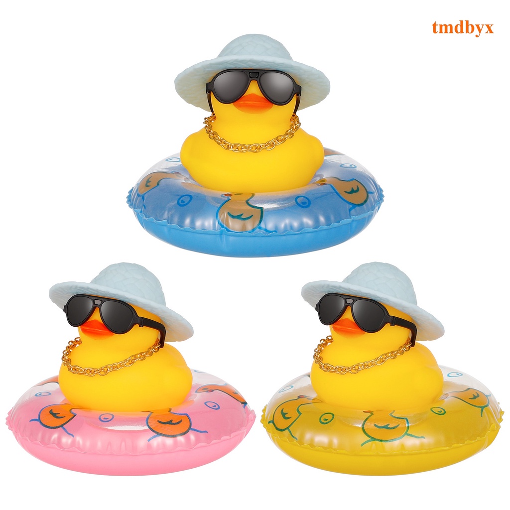 Bộ 3 Phụ Kiện Trang Trí Kính Mát Hình Chú Vịt Đeo Kính Mát Dễ Thương