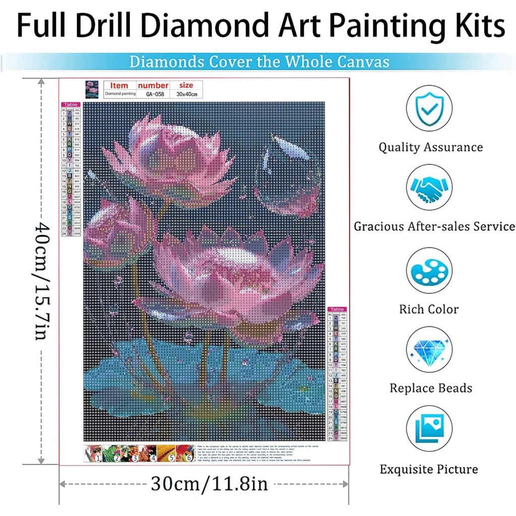 Bộ Tranh Đính Đá 5D Họa Tiết Hoa Xinh Xắn Độc Đáo Diy Dùng Trang Trí Nhà Cửa