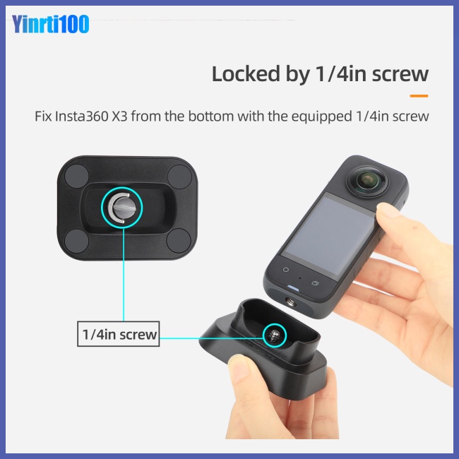 Giá Đỡ Máy Ảnh Để Bàn Ốc Vít 1 / 4 Cố Định Cho Insta360 X3