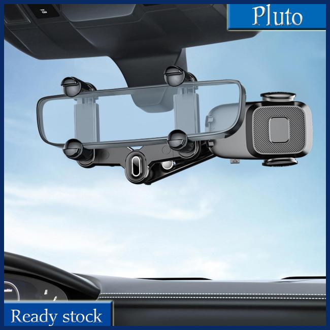 Giá Đỡ Điện Thoại / Gương Chiếu Hậu Đa Hướng Xoay 360 Độ Có Thể Thu Gọn Cho Xe Hơi