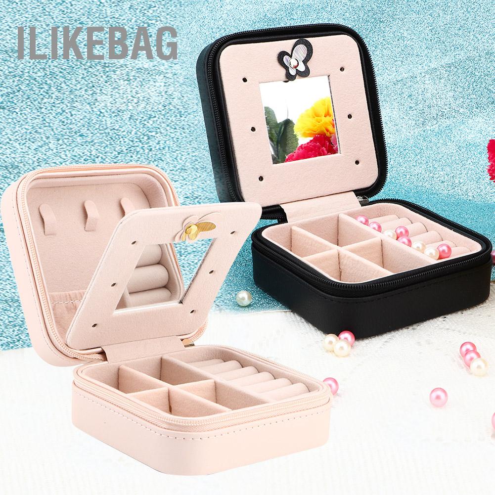 Ilikebag Quà Tặng Hộp Đựng Trang Sức Du Lịch Di Động Cho Bông Tai Vòng Cổ Tay Nhẫn