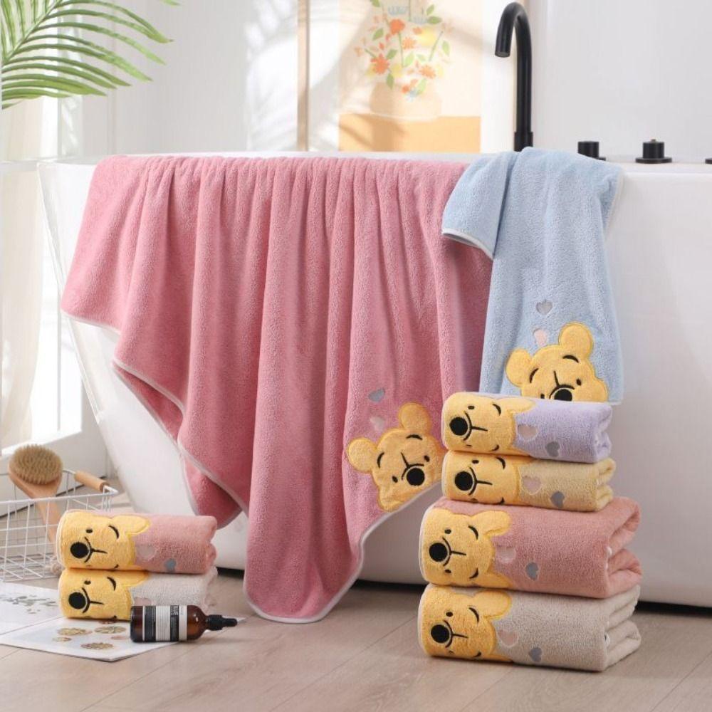 Khăn Tắm Chất Liệu Cotton Thấm Hút Nhanh Khô Thân Thiện Với Làn Da Dễ Thương