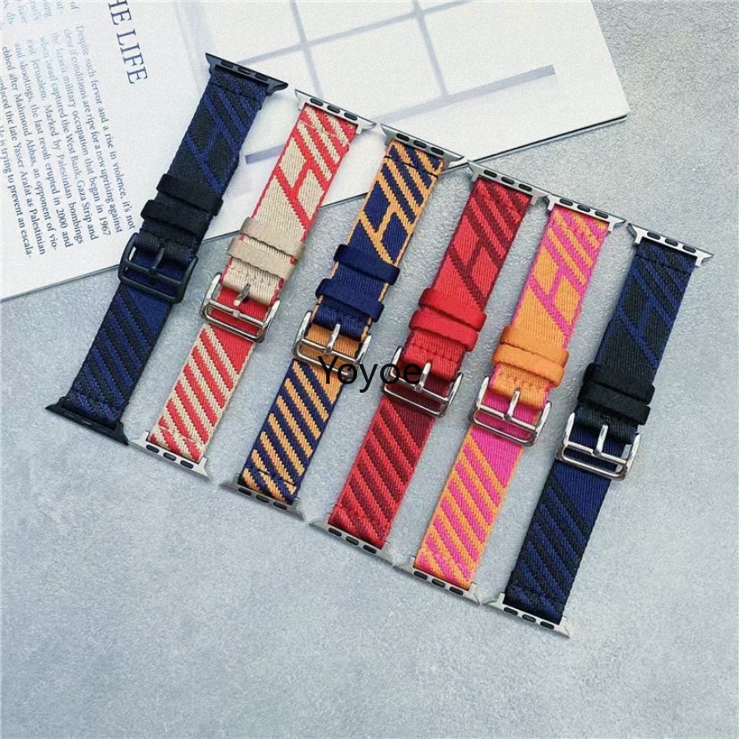Dây Đeo Nylon Bện Thời Trang Cho Đồng Hồ Thông Minh Apple Watch Series 8 7 41mm 45mm iWatch Ultra 49mm 6 3 4 5 se 40mm 38mm 42mm 44mm