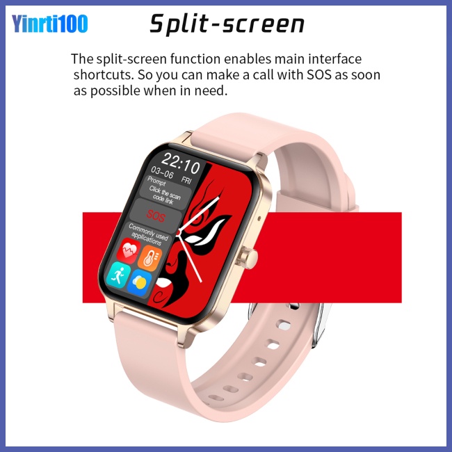 Đồng Hồ Thông Minh Yinrti Mx7 Chống Thấm Nước Ip68 Kết Nối Bluetooth Có Chức Năng Đo Nhiệt Độ Cơ Thể