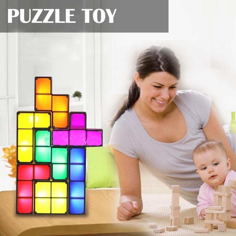 Đồ Chơi Xếp Hình Tetris 3D Có Đèn LED Y9D5