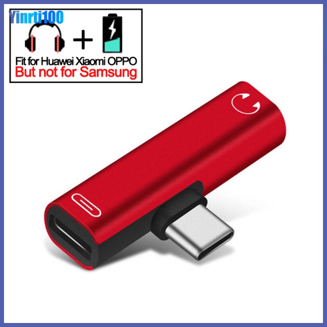 Dây Cáp Sạc Chuyển Đổi Tai Nghe 2 Trong 1 Usb 3.5 Sang Type C Otg Tương Thích Với Macbookpro Xiaomi