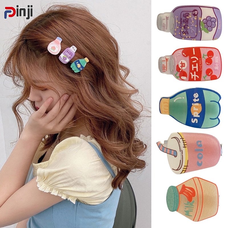 Kẹp Tóc Hình Bình Sữa Hoạt Hình Dễ Thương Cho Bé