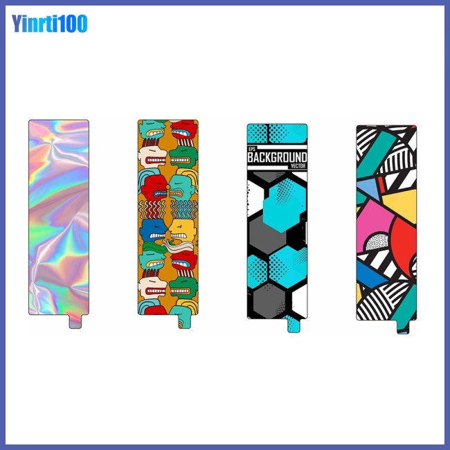 Thẻ Chèn Đầy Màu Sắc Họa Tiết Dán Trang Trí Tay Cầm Chống Rung Diy