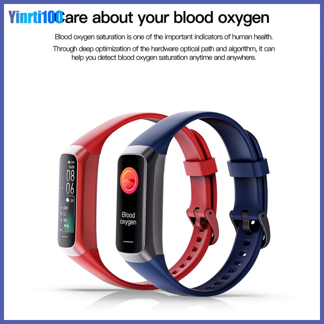 Đồng Hồ Thông Minh Yinrti C60 Màn Hình Hd 1.1 Inch Theo Dõi Sức Khỏe Và Phụ Kiện