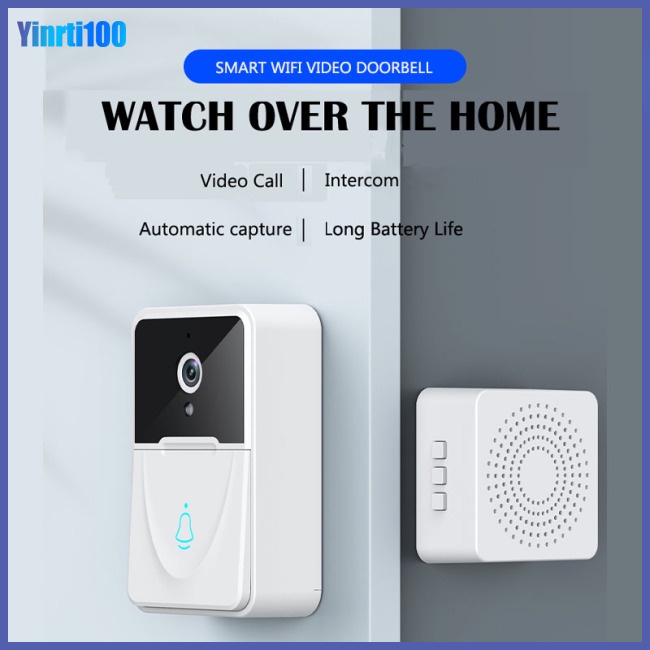 Chuông Cửa Có Camera Thông Minh Yinrti X3 Kết Nối Wifi Hỗ Trợ Tầm Nhìn Ban Đêm