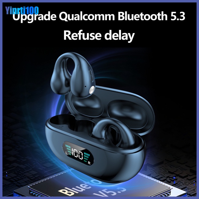 Tai Nghe Không Dây Yinrti Q80 TWS Bluetooth 5.3 Xương Cảm Ứng Kẹp Tai