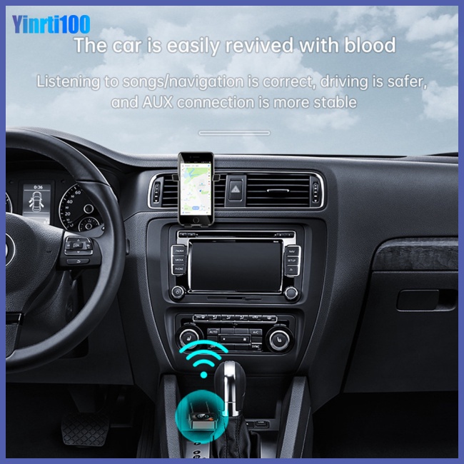 Bộ Thu Tín Hiệu Âm Thanh Nfc Bluetooth 5.1 3.5mm Aux Rca Cho Loa Xe Hơi