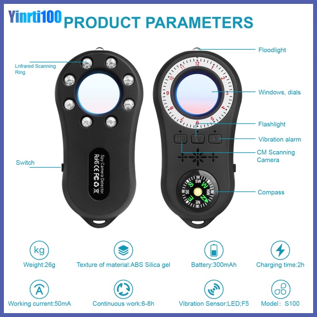 Thiết Bị Báo Động Rung Chống Trộm Đa Chức Năng Cho Khách Sạn