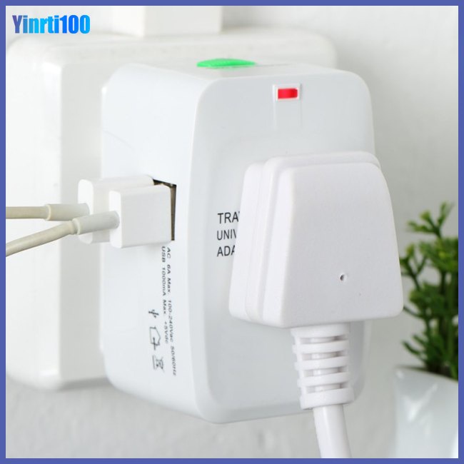 Phích Cắm Chuyển Đổi Đa Năng Sạc Cổng Usb Tiện Dụng Mang Theo Du Lịch