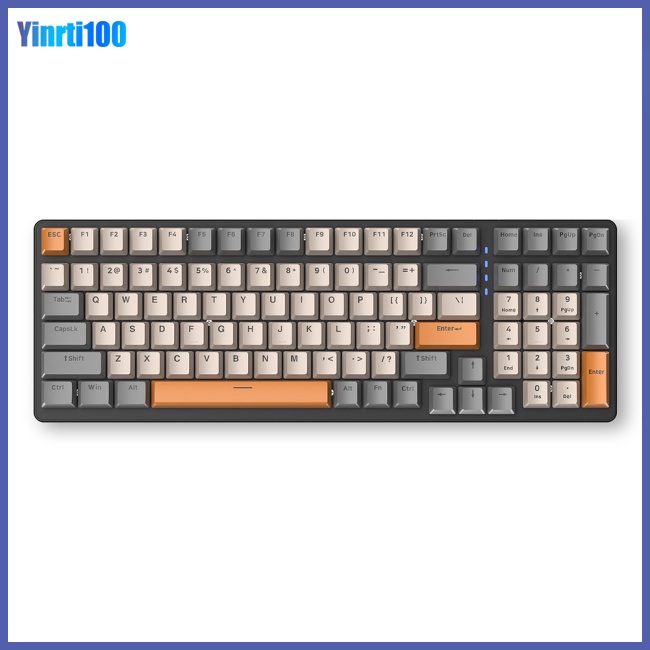 Bàn Phím Cơ Yinrti K3 100 Phím RGB Có Đèn Nền Loại C Dùng Để Chơi Game