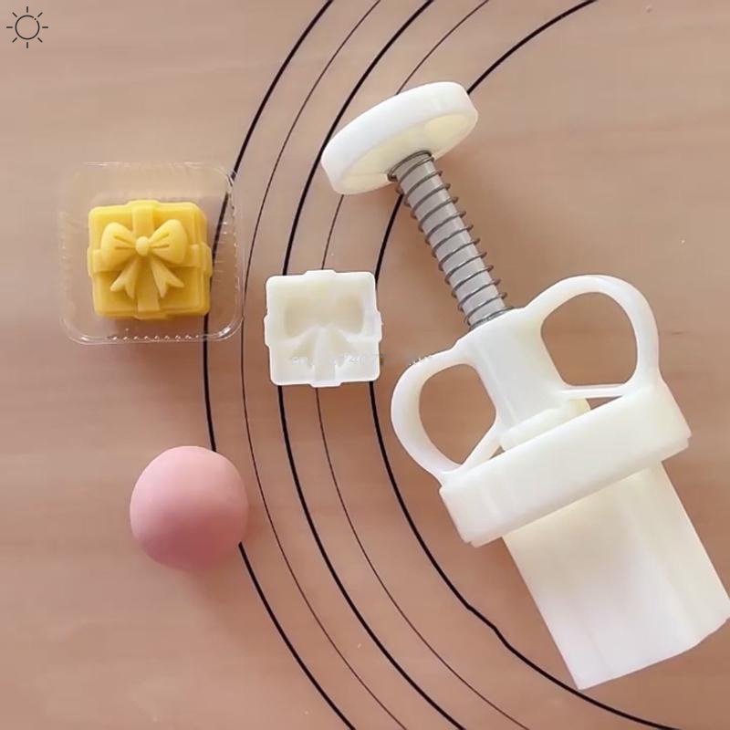 Khuôn Cắt Bánh Trung Thu Hình Nơ 3D 20g