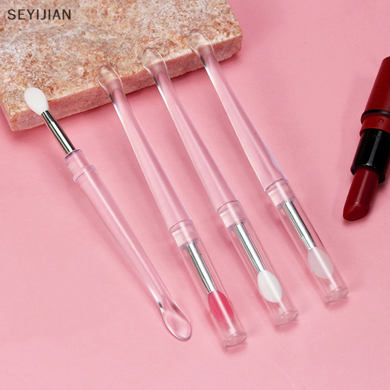 1 Cọ Tô Son Môi Bằng Silicone Với Nắp Đậy Chống Bụi Tiện Dụng