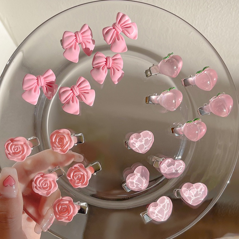 Kẹp Tóc Hình Hoa Hồng Nhỏ Phong Cách Hàn Quốc Dễ Thương Cho Bé Gái -A99