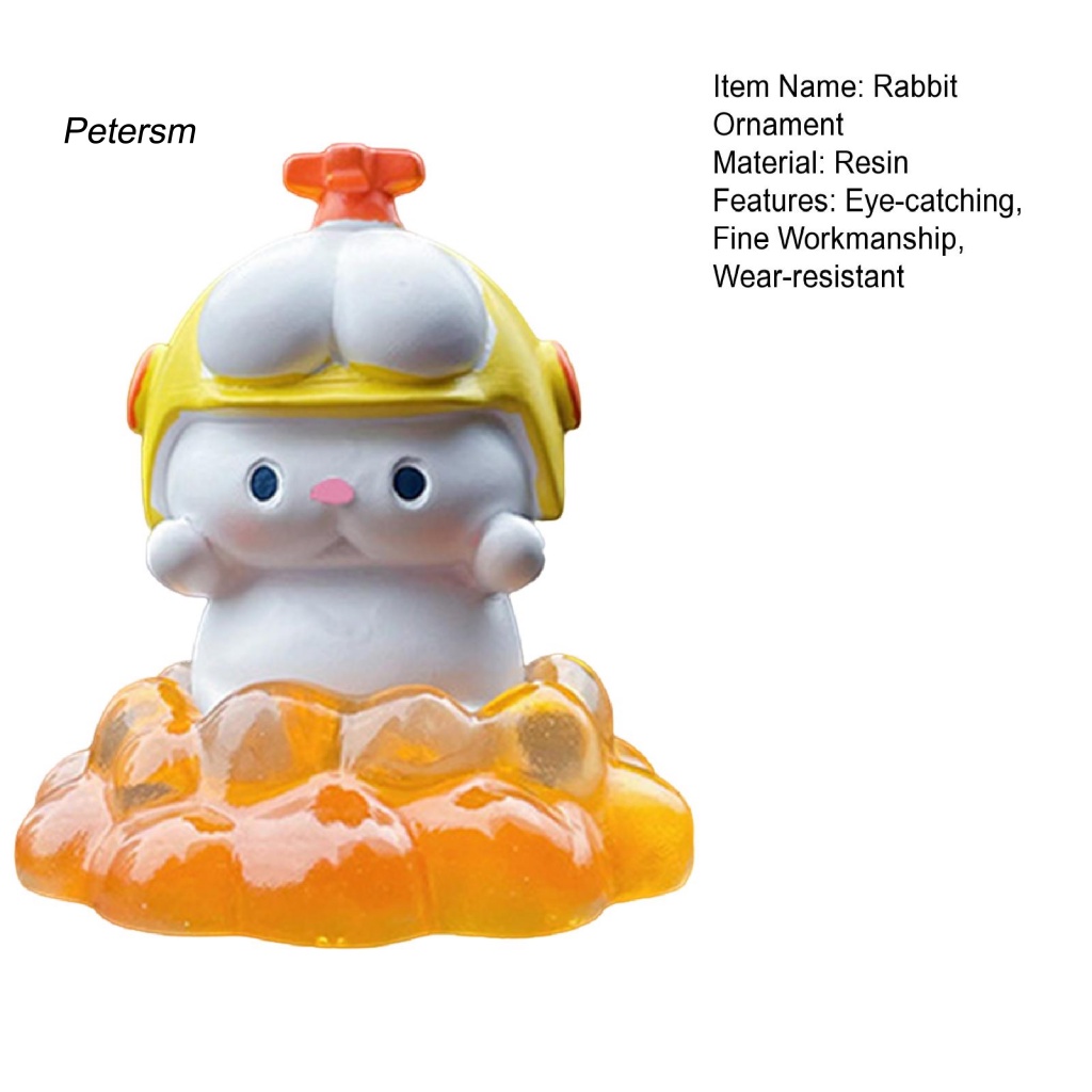 Phụ Kiện Trang Trí Nội Thất Xe Hơi Bằng Nhựa PP Hình Thỏ Mặt Trăng Dễ Thương